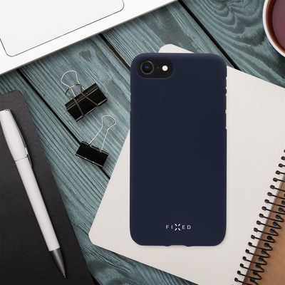 Zadní pogumovaný kryt FIXED Story pro Samsung Galaxy A22, modrý