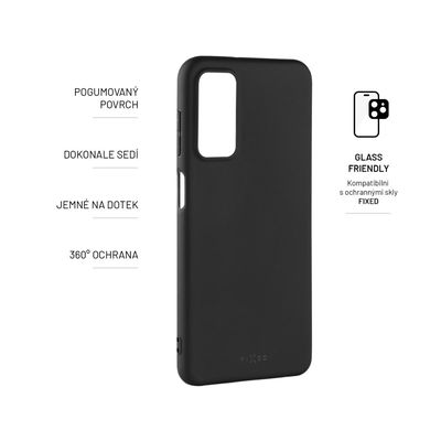 Zadní pogumovaný kryt FIXED Story pro Samsung Galaxy M23 5G, černý