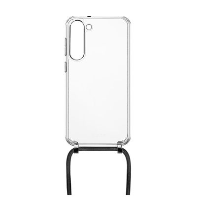 Pouzdro FIXED Pure Neck s černou šňůrkou na krk pro Samsung Galaxy S23+