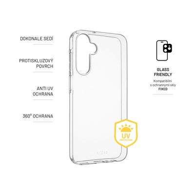 TPU gelové pouzdro FIXED Slim AntiUV pro Samsung Galaxy A25 5G, čiré