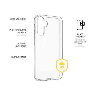 TPU gelové pouzdro FIXED Slim AntiUV pro Samsung Galaxy A15/A15 5G, čiré