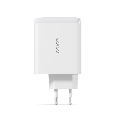 Epico 100W GaN síťová nabíječka + 2m USB-C kabel - bílá