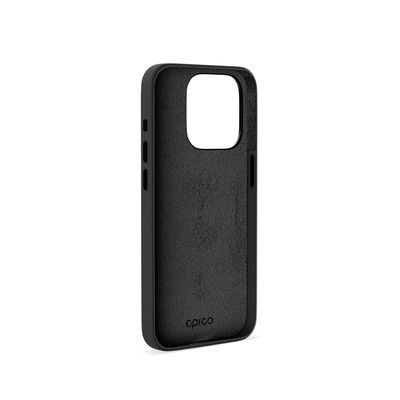 Epico Mag+ kožený kryt iPhone 15 Pro - černý