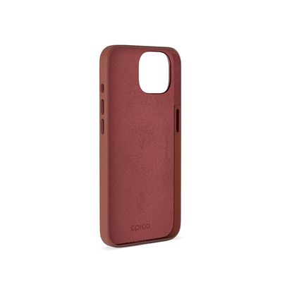 Epico Mag+ kožený kryt iPhone 15 Plus - hnědý