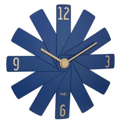 TFA 60.3020.06 - Designové nástěnné hodiny CLOCK IN THE BOX - modré
