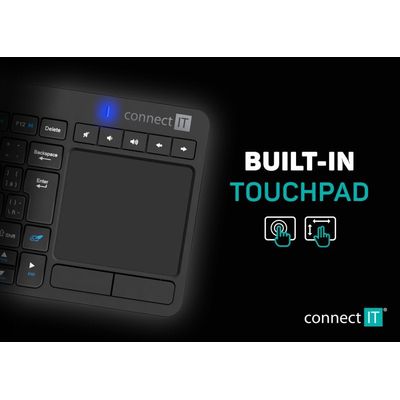 CONNECT IT Touch bezdrátová klávesnice + touch pad