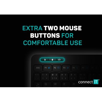 CONNECT IT Touch bezdrátová klávesnice + touch pad