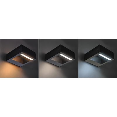 Solight LED venkovní nástěnné osvětlení Ragusa, 7W, 450lm, 3 CCT