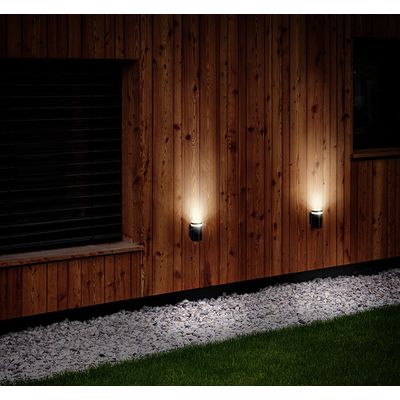 Solight LED venkovní nástěnné osvětlení Potenza, 1x GU10, černá