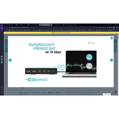 i-tec USB-C Triple Display Docking Station Gen 2, PD 100W