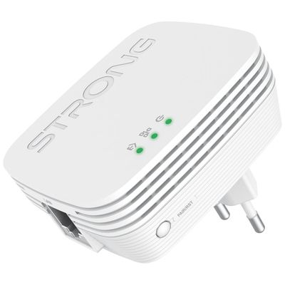 Strong sada 2x adaptérů Powerline WF 1000 DUO MINI/ Powerline 1000 Mbit/s/ Wi-Fi 750 Mbit/s/ 1x LAN/ bílý