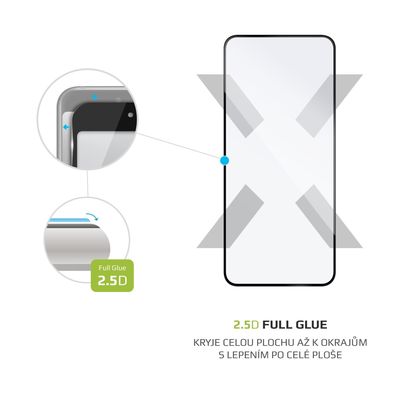Ochranné tvrzené sklo FIXED Full-Cover pro Xiaomi Redmi Note 11, lepení přes celý displej, černé