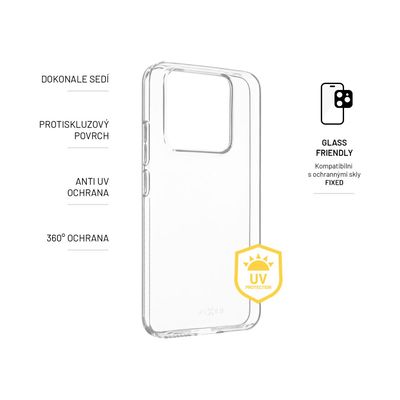 TPU gelové pouzdro FIXED Slim AntiUV pro Xiaomi 14, čiré