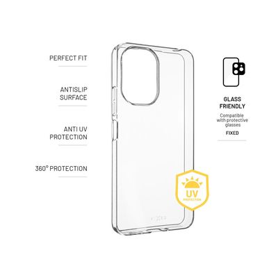 TPU gelové pouzdro FIXED Slim AntiUV pro Xiaomi Redmi 13C 5G, čiré