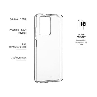 TPU gelové pouzdro FIXED pro Xiaomi Redmi Note 12 Pro 5G, čiré