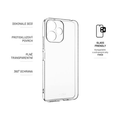 TPU gelové pouzdro FIXED pro Xiaomi Redmi Note 12R, čiré