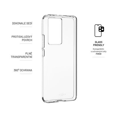 TPU gelové pouzdro FIXED pro POCO F5 Pro/F5 Pro 5G, čiré