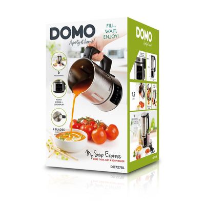 DOMO DO727BL Automatický polévkovar s funkcí marmelády, 1,2 l
