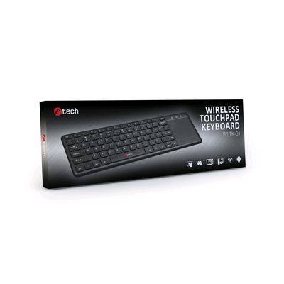C-TECH WLTK-01, bezdrátová klávesnice s touchpadem
