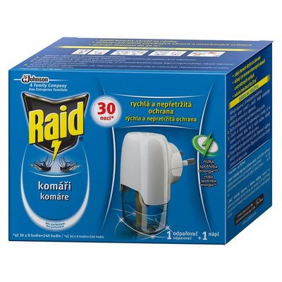 Raid elektrický odpařovač s tekutou náplní 30 nocí 21ml + strojek