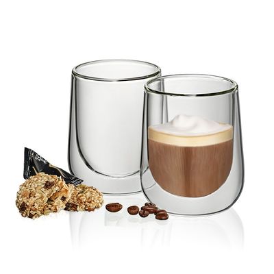KELA Sklenice na cappuccino FONTANA sada 2 ks, 180 ml