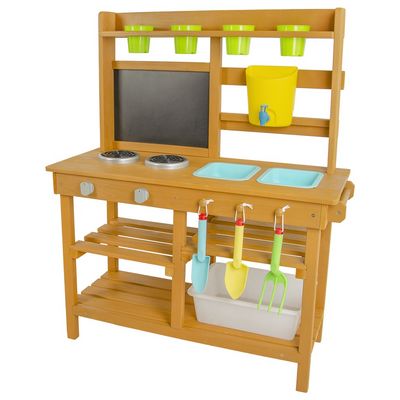 2Kids Toys Dřevěná zahradní kuchyňka
