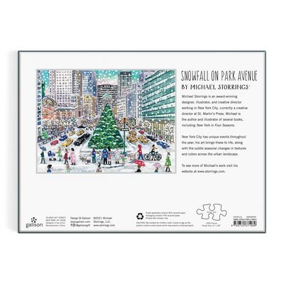 Galison Michael Storrings Sněžení na Park Avenue 1000 dílků