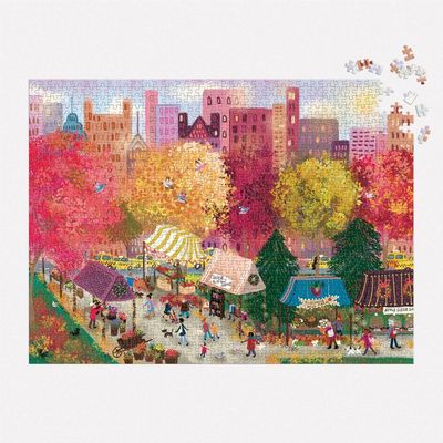 Galison Puzzle Podzim na městském trhu 1000 dílků