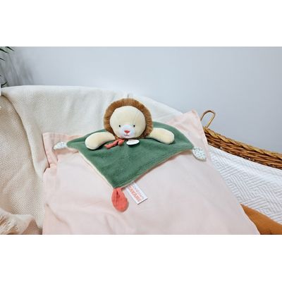 Doudou Plyšový muchláček lev Couleurs Savane 25 cm