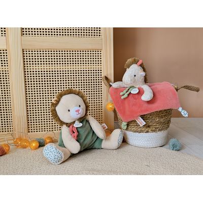 Doudou Plyšový muchláček žirafa Couleurs Savane 25 cm