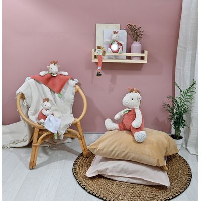 Doudou Plyšový muchláček žirafa Couleurs Savane 25 cm