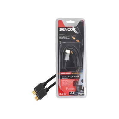Sencor SAV 166-025 HDMI M-M 2,5m v1.4 P