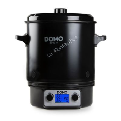 DOMO DO42327PC Zavařovací hrnec nerezový s LCD, černá