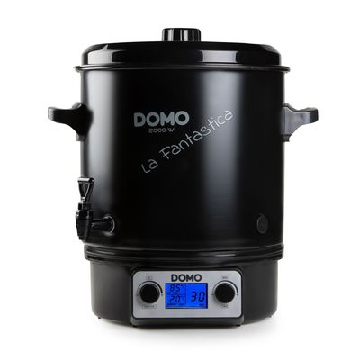 DOMO DO42327PC Zavařovací hrnec nerezový s LCD, černá