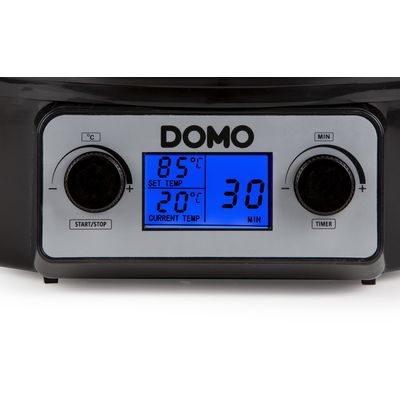 DOMO DO42327PC Zavařovací hrnec nerezový s LCD, černá