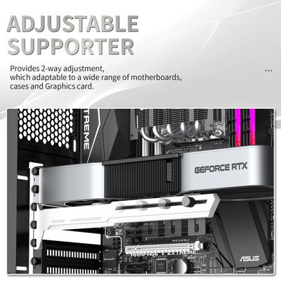 1stCOOL GPU Holder Metal White, držák VGA kovový bílý