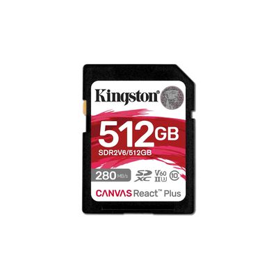 Kingston SDXC 512GB Canvas React Plus
