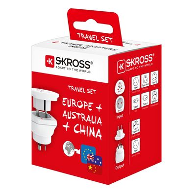SKROSS cestovní adaptér Australia/China Combo pro Austrálii a Čínu, typ I