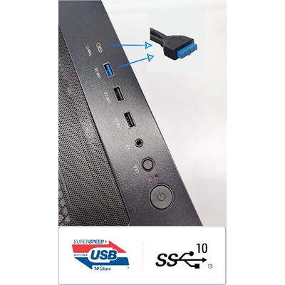 1stCOOL MiddleTower GAMER 5, USB3.0, USB-C