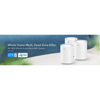 Cudy M1800 Wi-Fi 6 Mesh System, 3 pack