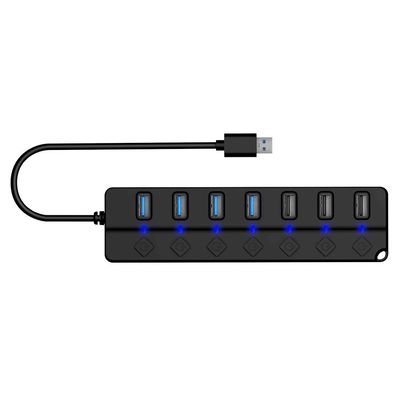 CONNECT IT Mighty Switch 2 USB-A hub, (4xUSB-A 3.0, 3xUSB-A 2.0), externí