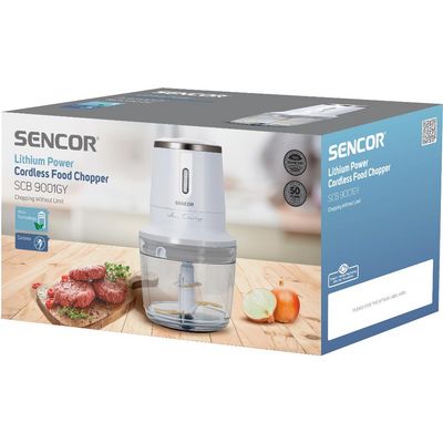 Sencor SCB 9001GY AKU sekáček potravin, bílá