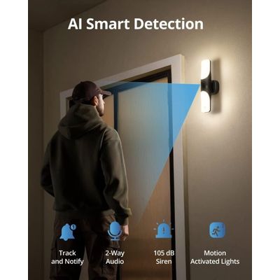 Eufy Wired Wall Light Cam S100 (T84A1311)