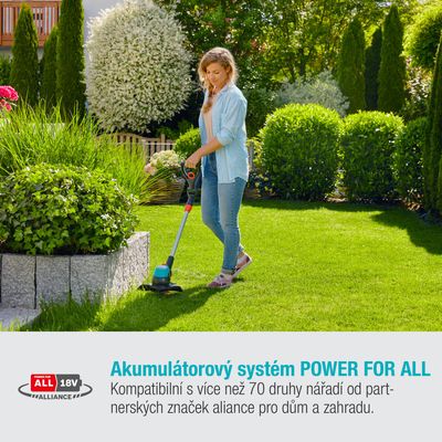 Gardena 14700-20 Aku trimmer EasyCut 23/18V P4A - sada