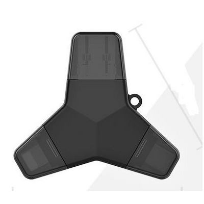 Viking USB Flash disk 3.0 4v1 s koncovkou Lightning/Micro USB/USB/USB-C, 128 GB, černá