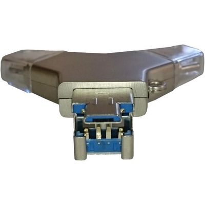 Viking USB Flash disk 3.0 4v1 s koncovkou Lightning/Micro USB/USB/USB-C, 128 GB, černá