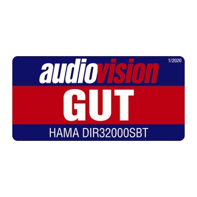 Hama digitální a internetové rádio DIR3200SBT, FM/DAB/DAB+/, Bluetooth, bílé, ovládaní App