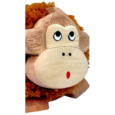 2Kids Toys Dřevěná figurka XL pompon Opice