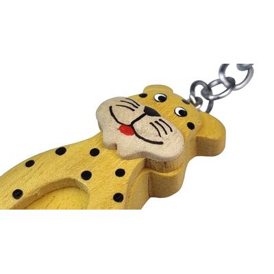 2Kids Toys Dřevěná klíčenka velká Leopard