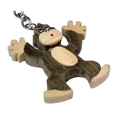2Kids Toys Dřevěná klíčenka velká Opice stojící
